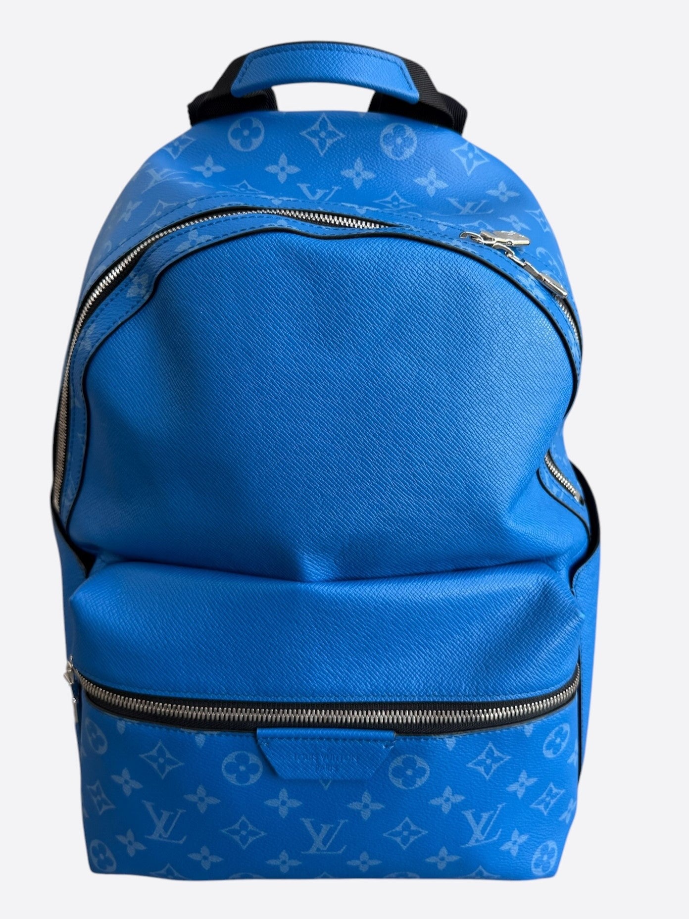 Louis Vuitton Agave Blue Taigarama Monogram Discovery Backpack