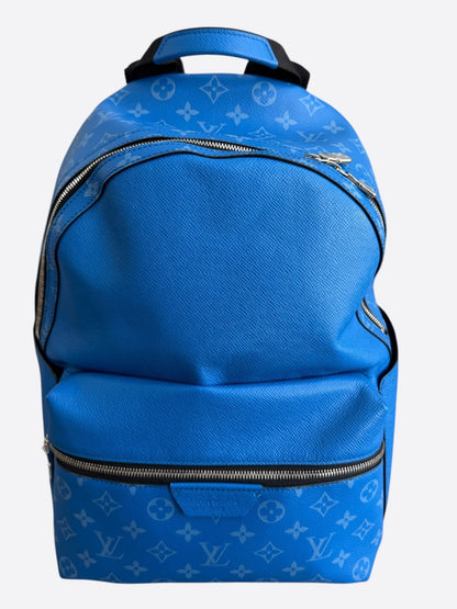 Louis Vuitton Agave Blue Taigarama Monogram Discovery Backpack
