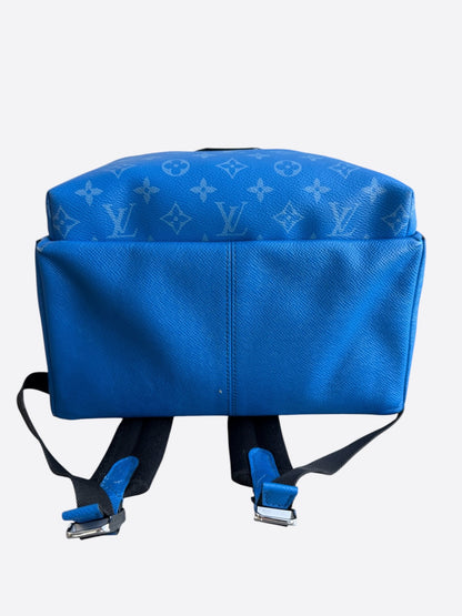 Louis Vuitton Agave Blue Taigarama Monogram Discovery Backpack
