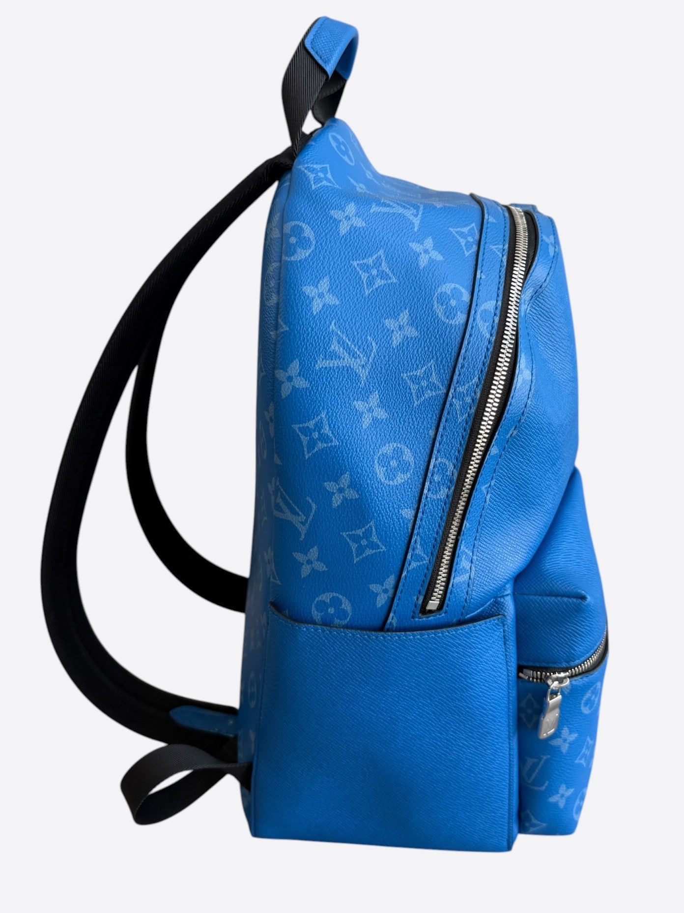 Louis Vuitton Agave Blue Taigarama Monogram Discovery Backpack