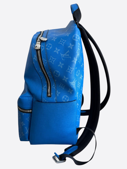 Louis Vuitton Agave Blue Taigarama Monogram Discovery Backpack
