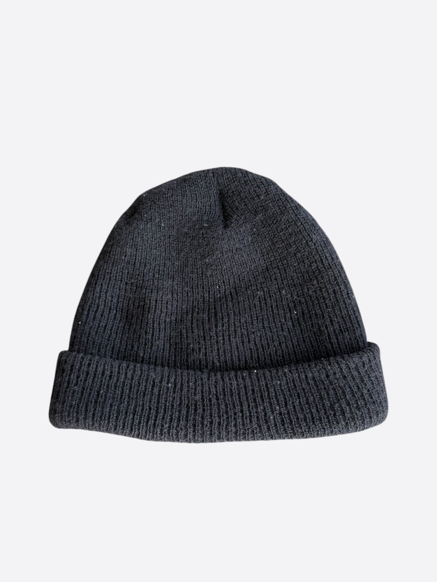Chrome Hearts Black & White Horseshoe Logo Beanie