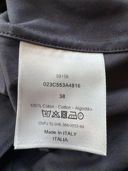 Dior Navy Pocket Oblique Button Up Shirt