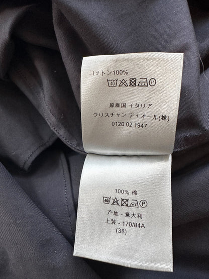 Dior Navy Pocket Oblique Button Up Shirt