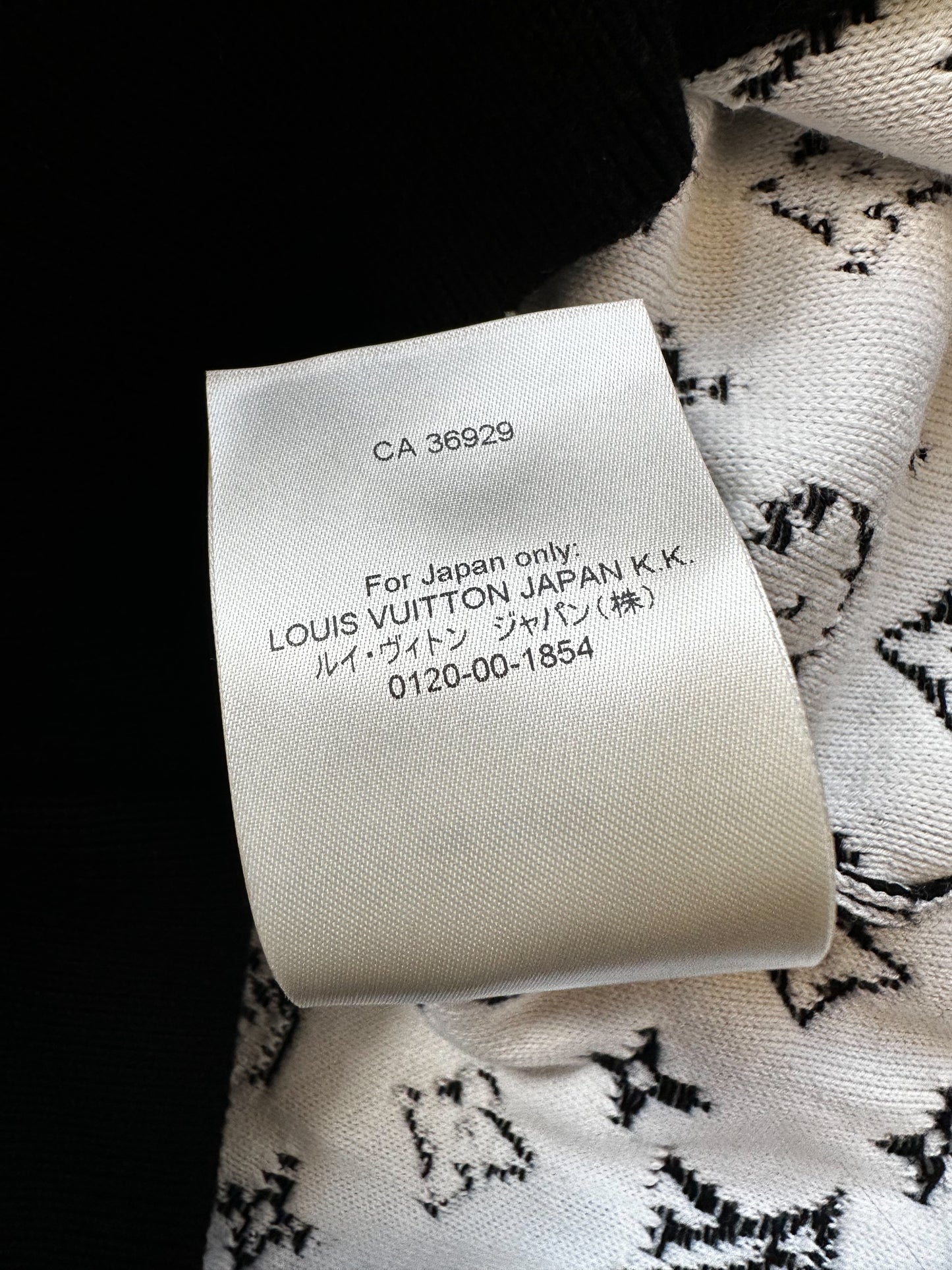 Louis Vuitton Black & White Monogram Gradient Hoodie