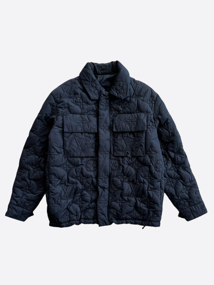 Louis Vuitton Navy Monogram Padded Jacket