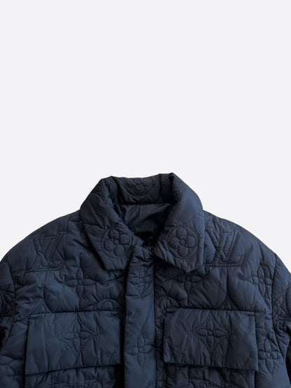 Louis Vuitton Navy Monogram Padded Jacket