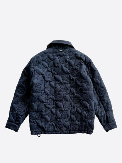 Louis Vuitton Navy Monogram Padded Jacket