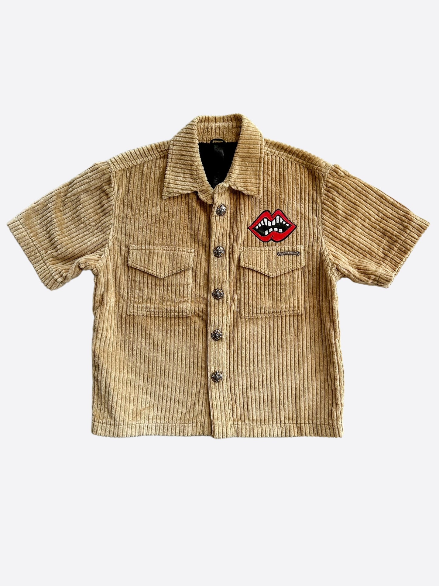 Chrome Hearts Matty Boy Tan Chomper Corduroy Shirt