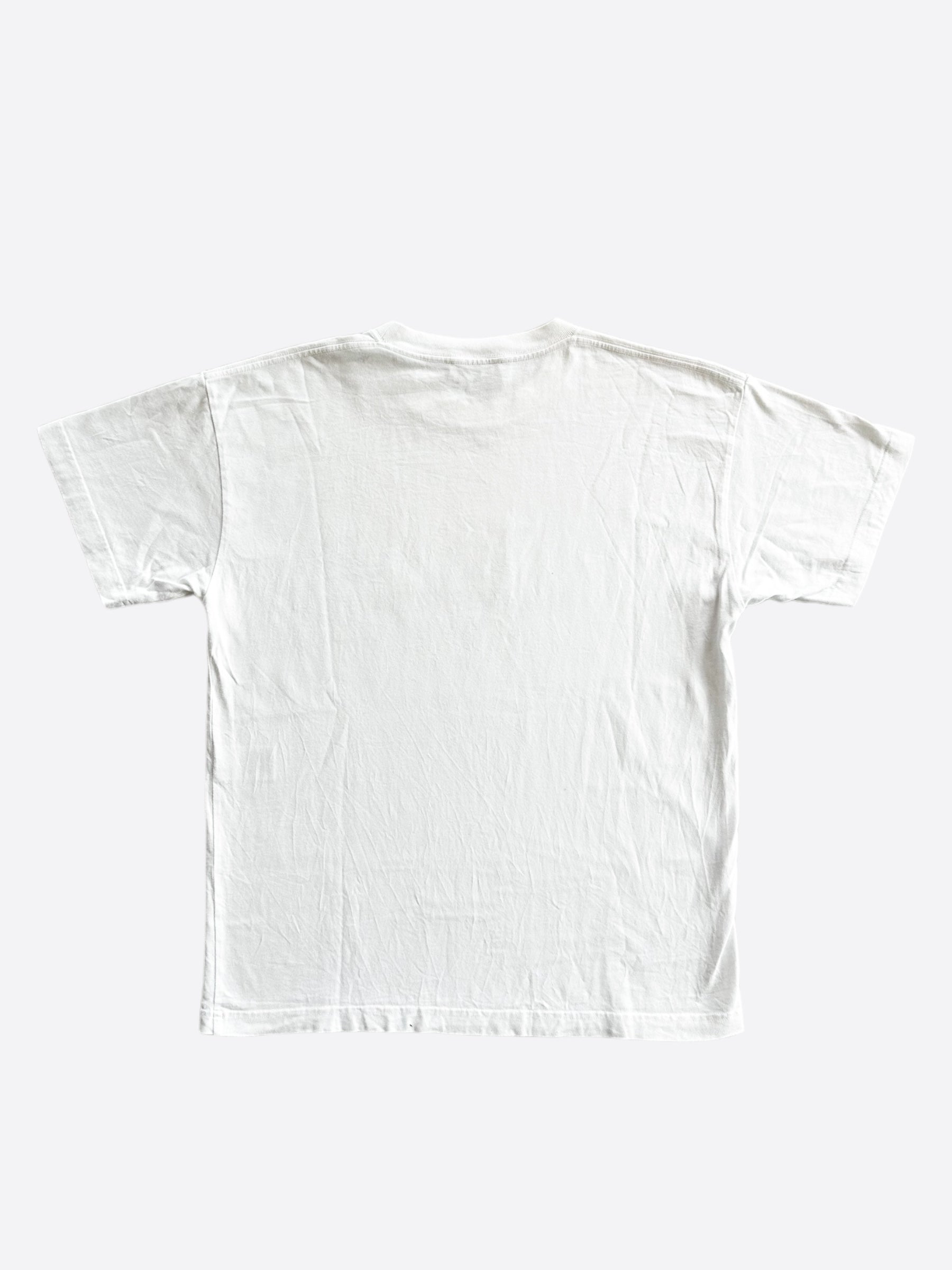 Balenciaga White & Black Pixel Logo T-Shirt – Savonches