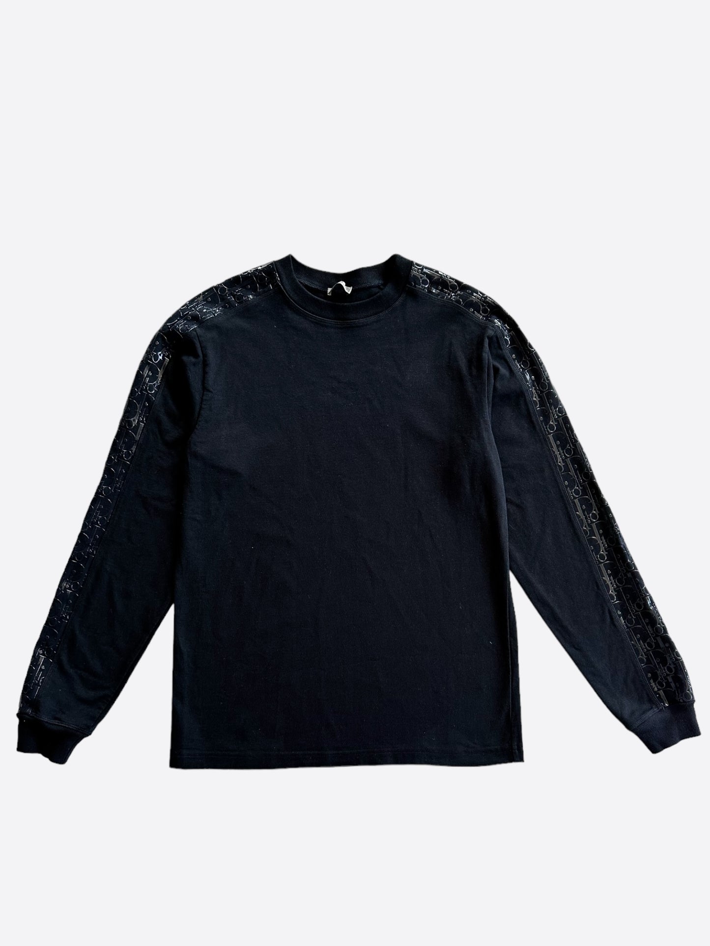 Dior Dark Blue Oblique Sleeve Longsleeve T-Shirt