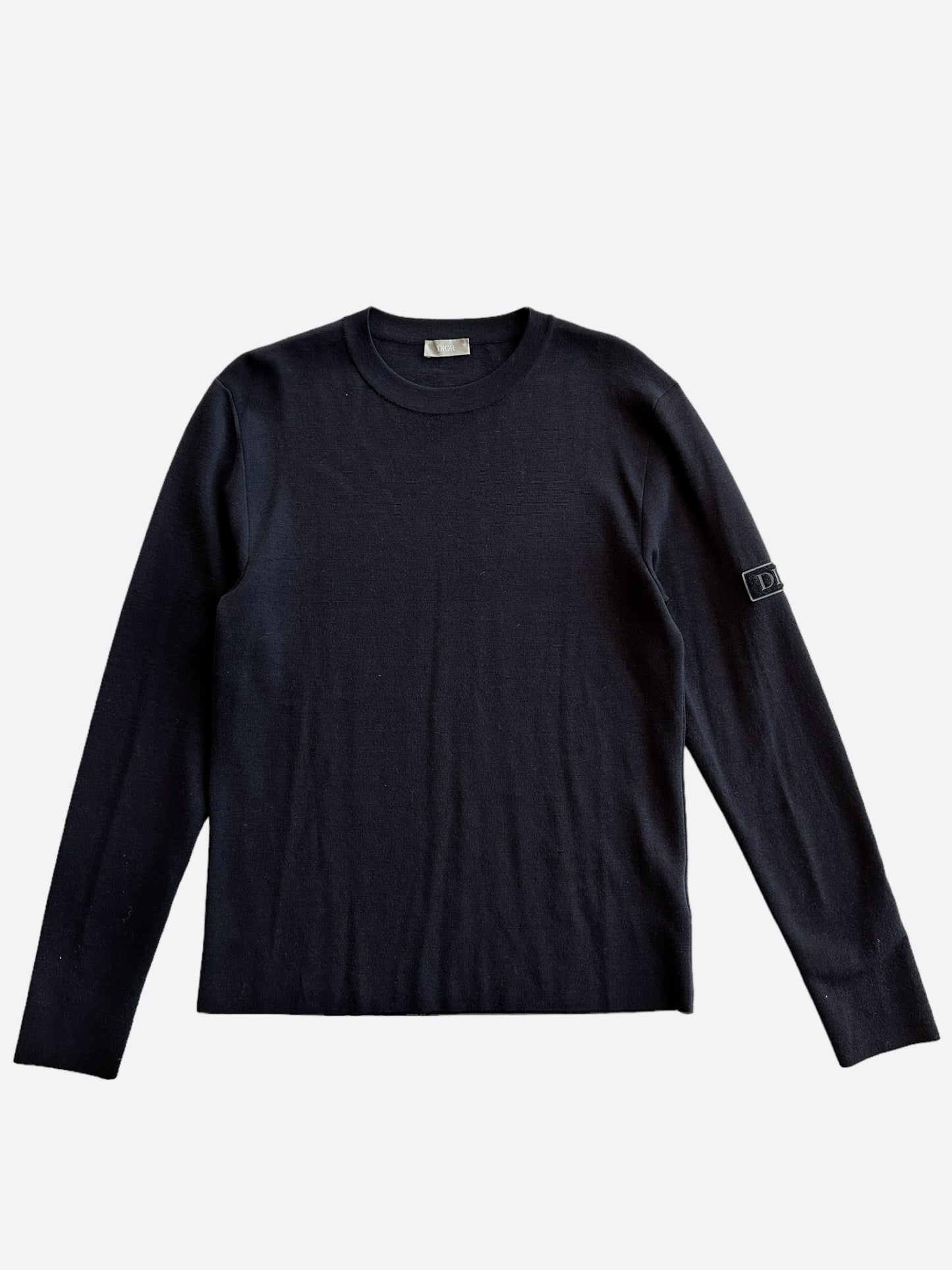Dior Black Patch Wool Sweater