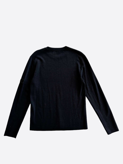 Dior Black Patch Wool Sweater