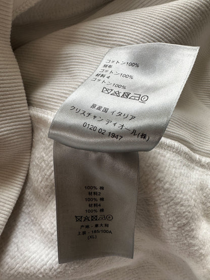 Dior White Oblique Towel Hoodie