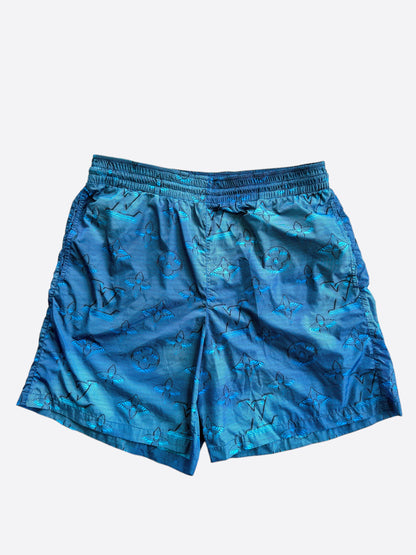 Louis Vuitton Blue 2054 Monogram Swim Shorts