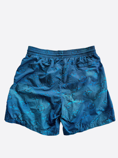 Louis Vuitton Blue 2054 Monogram Swim Shorts