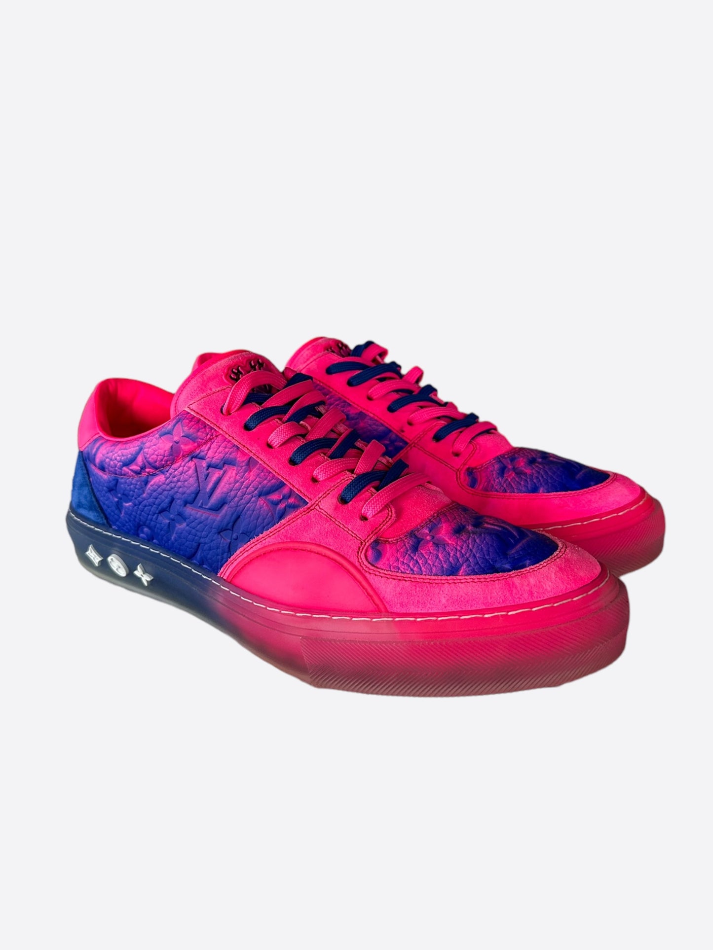 Louis Vuitton Purple & Pink Illusion Monogram Ollie Sneakers