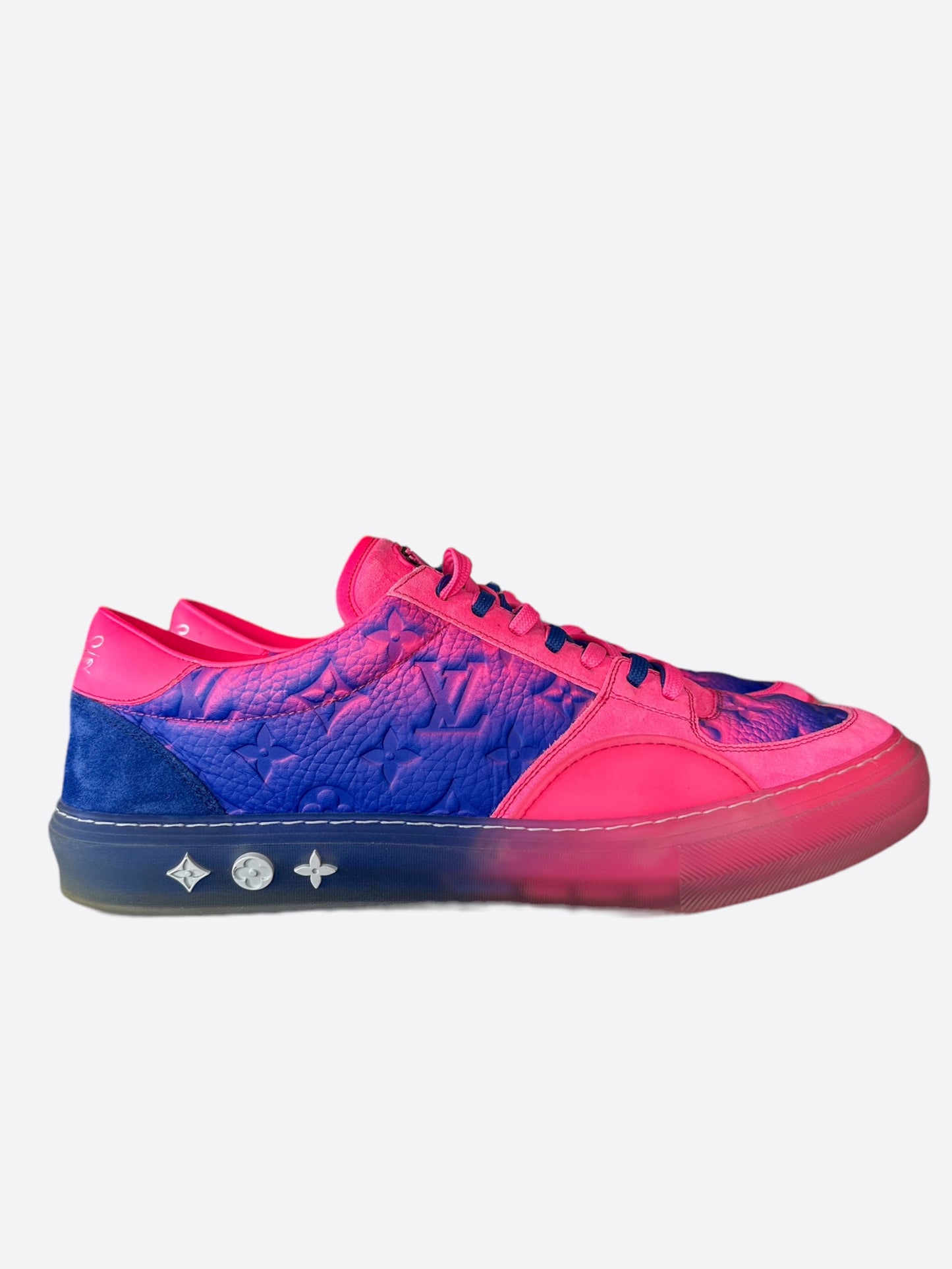 Louis Vuitton Purple & Pink Illusion Monogram Ollie Sneakers