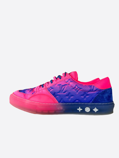 Louis Vuitton Purple & Pink Illusion Monogram Ollie Sneakers