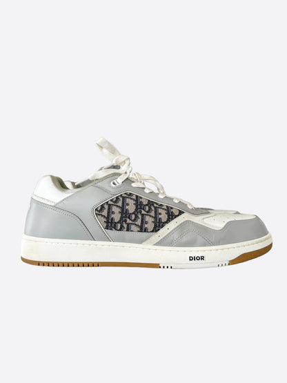 Dior Grey & White Oblique B27 Sneakers