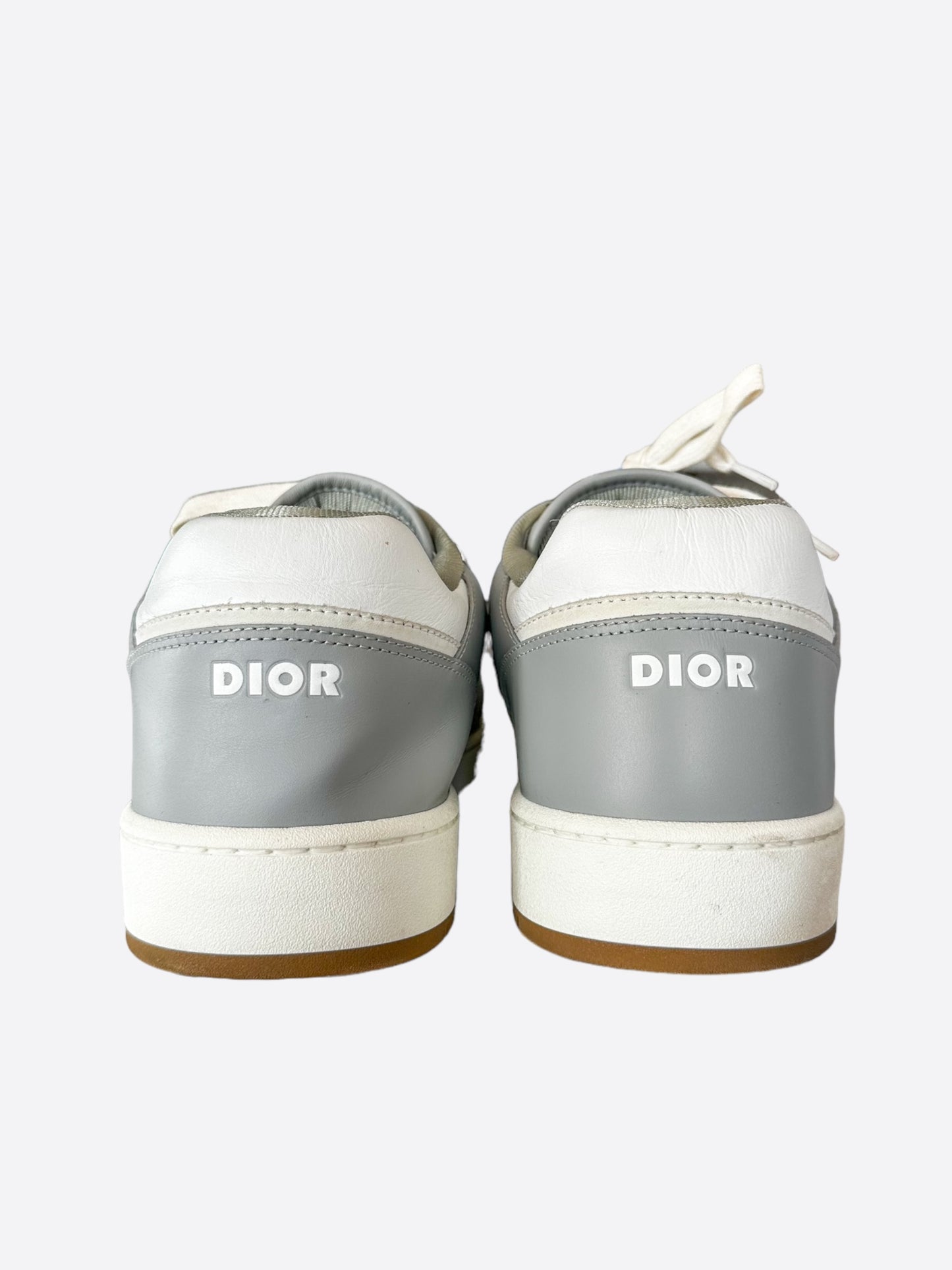 Dior Grey & White Oblique B27 Sneakers