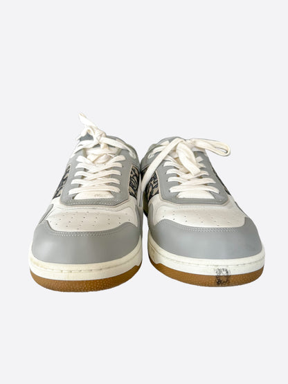 Dior Grey & White Oblique B27 Sneakers