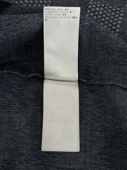 Louis Vuitton Blue & White Damier Denim Button Up Shirt