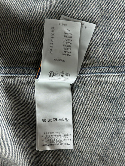 Louis Vuitton Blue & White Barb Wire Monogram Denim Shirt
