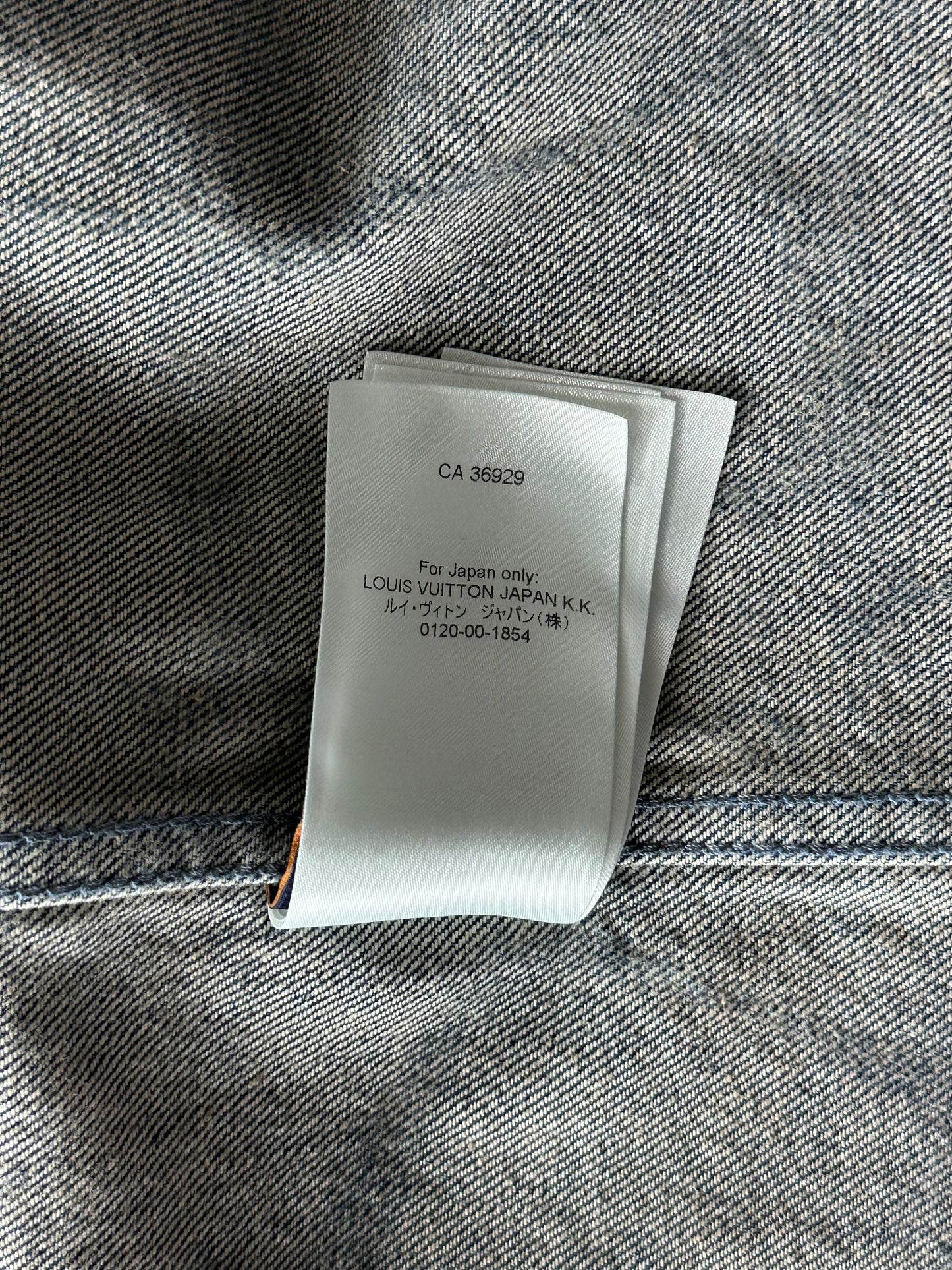 Louis Vuitton Blue & White Barb Wire Monogram Denim Shirt