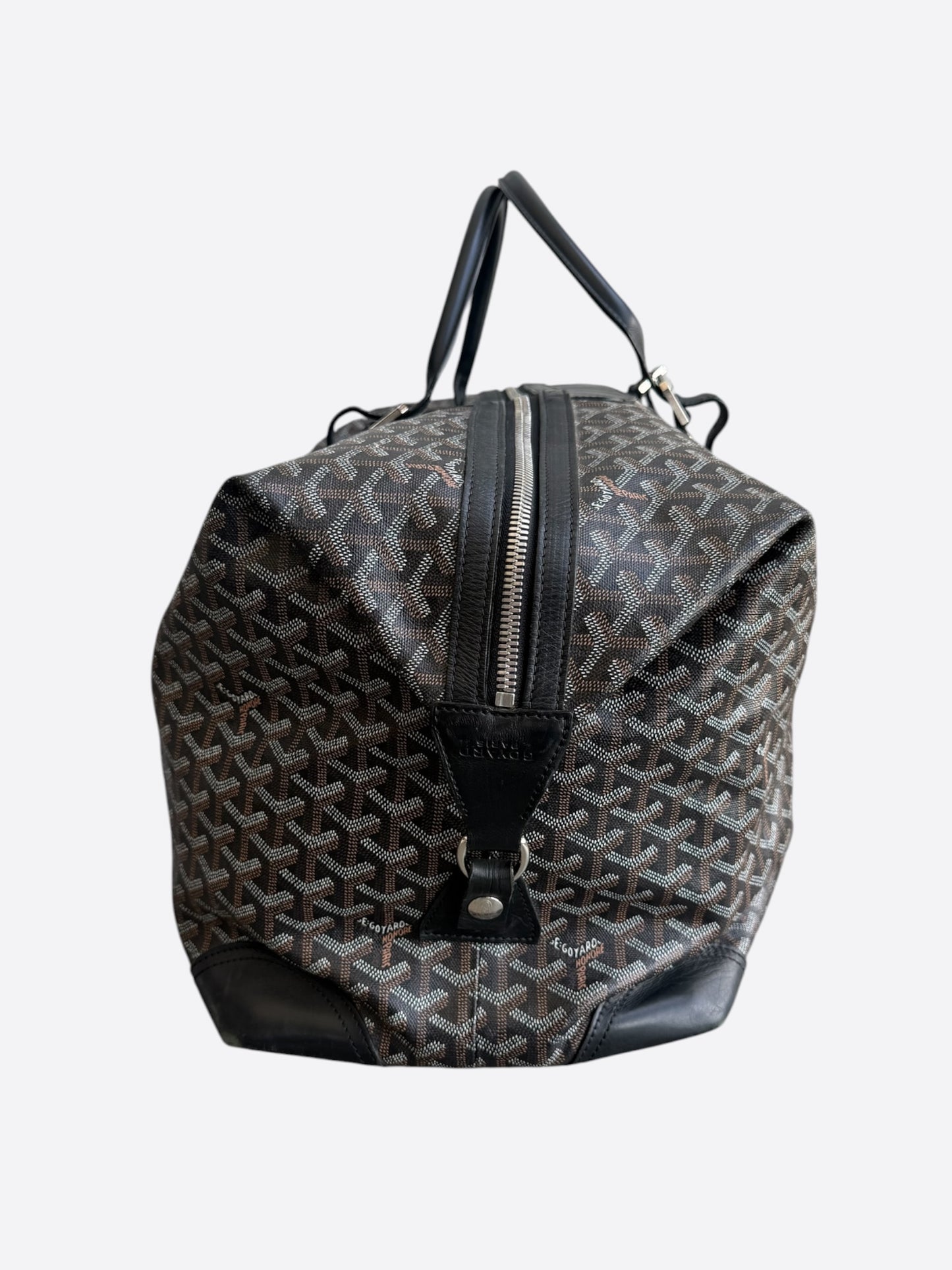 Goyard Black Bowling 55 Duffel Bag