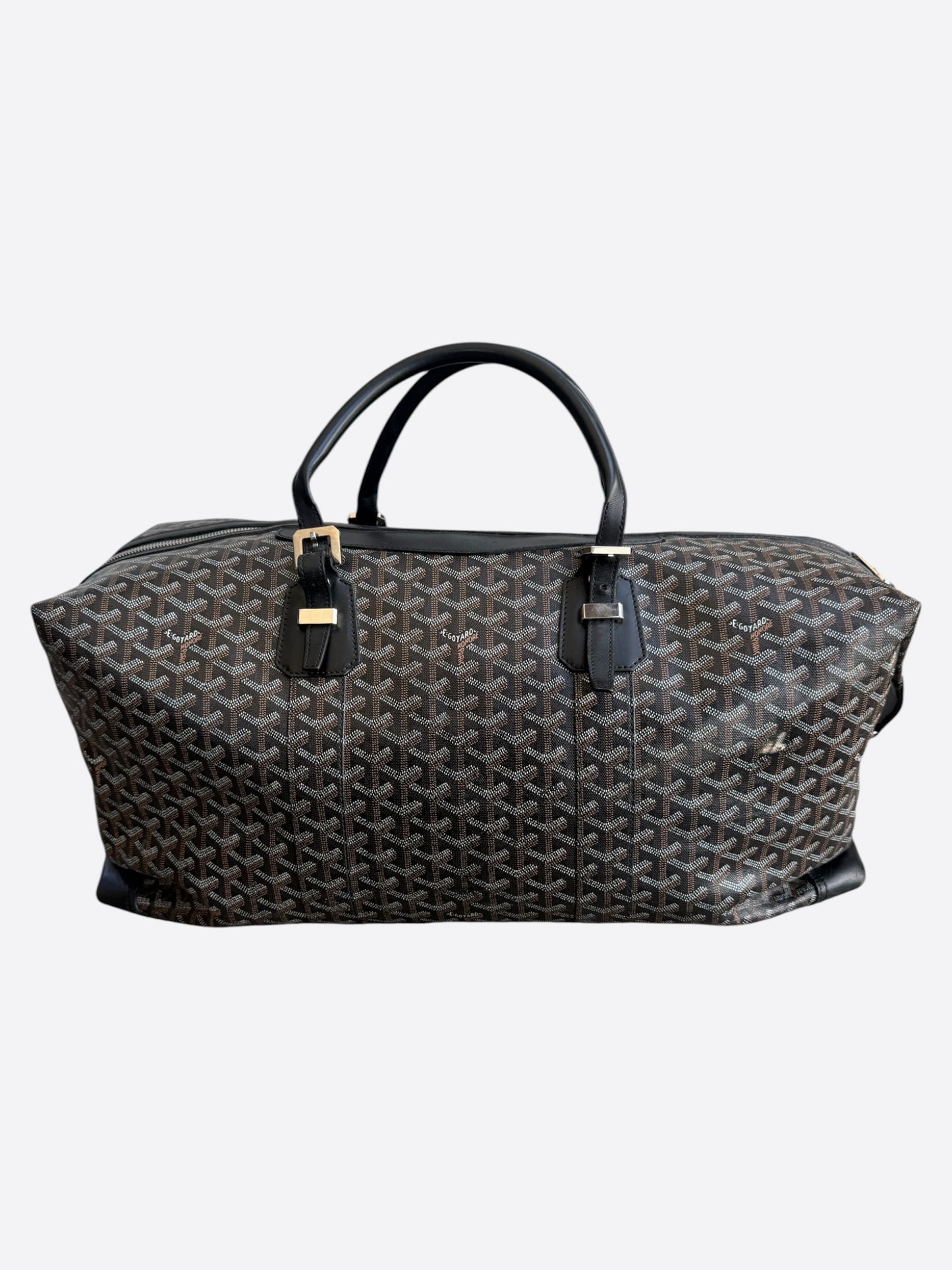 Goyard Black Bowling 55 Duffel Bag
