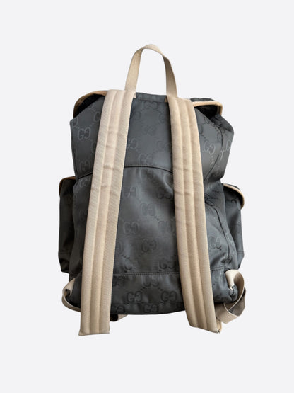 Gucci Black & Tan Supreme GG Monogram Off The Grid Backpack