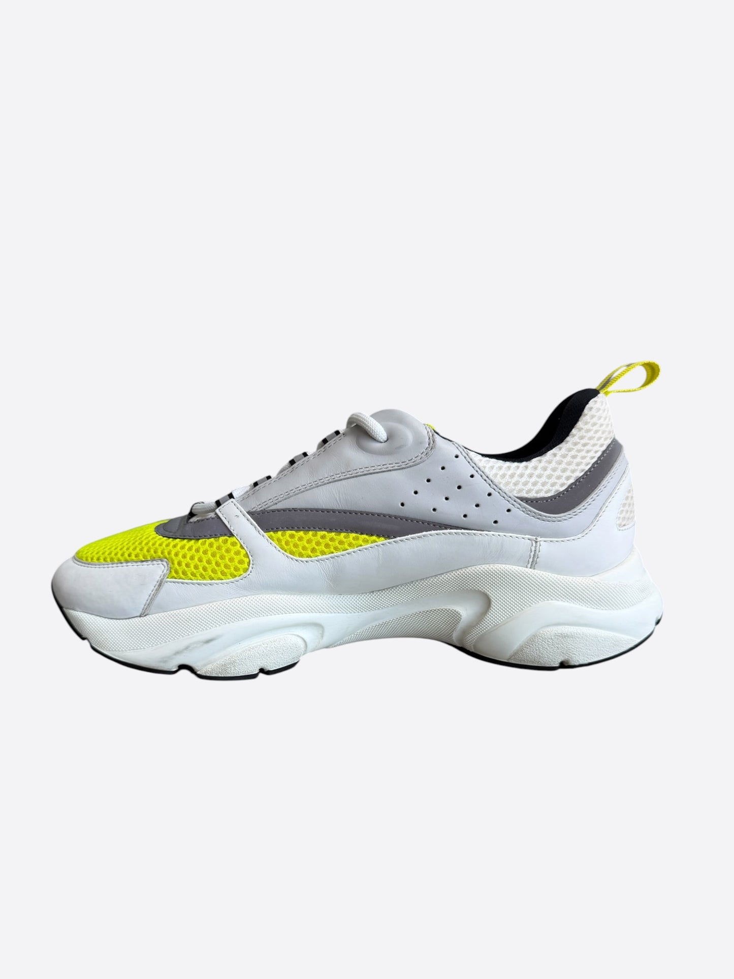 Dior White & Yellow B22 Sneakers