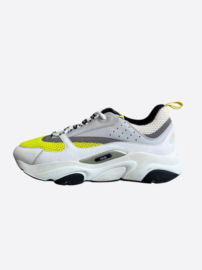 Dior White & Yellow B22 Sneakers