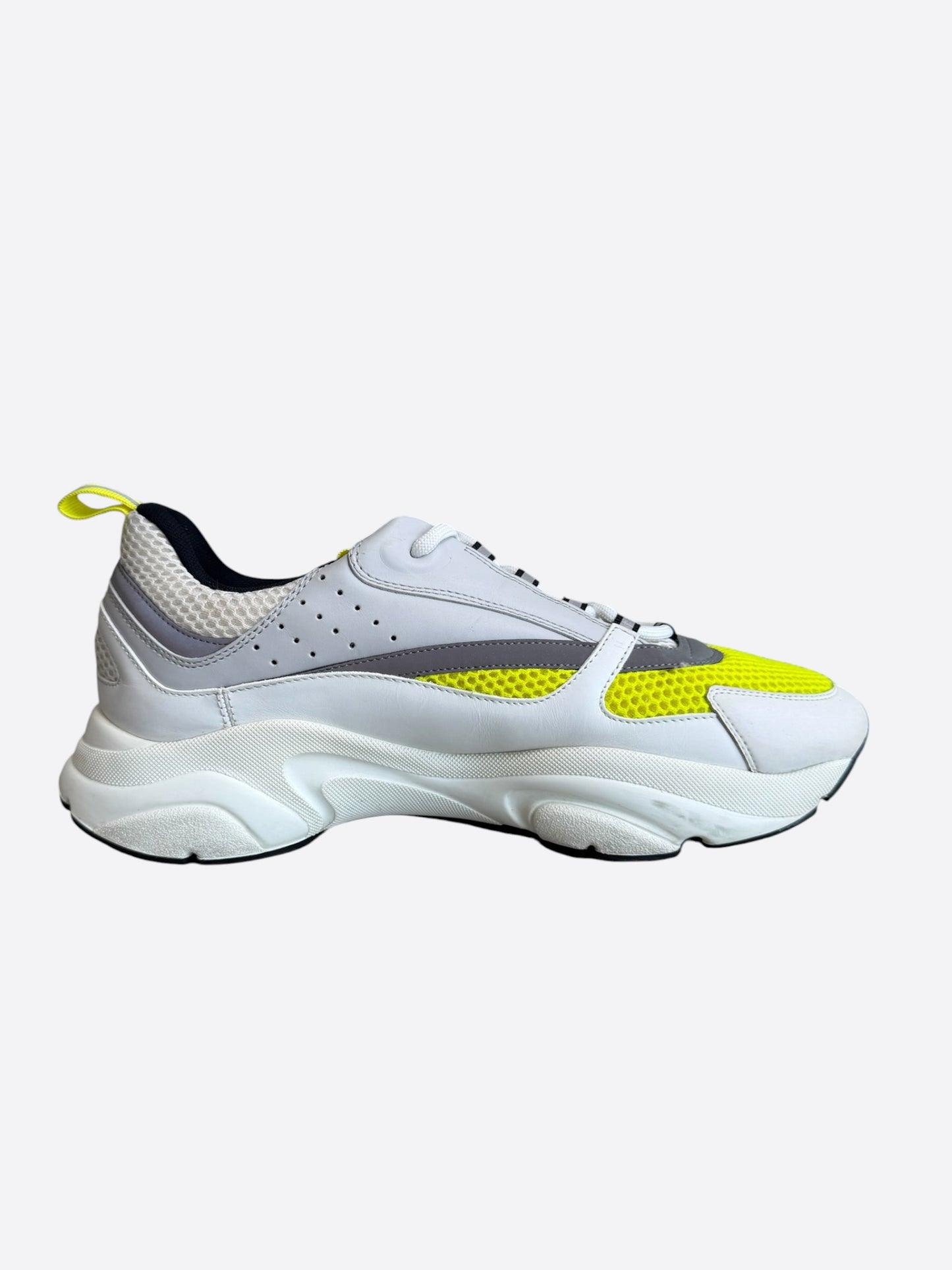 Dior White & Yellow B22 Sneakers