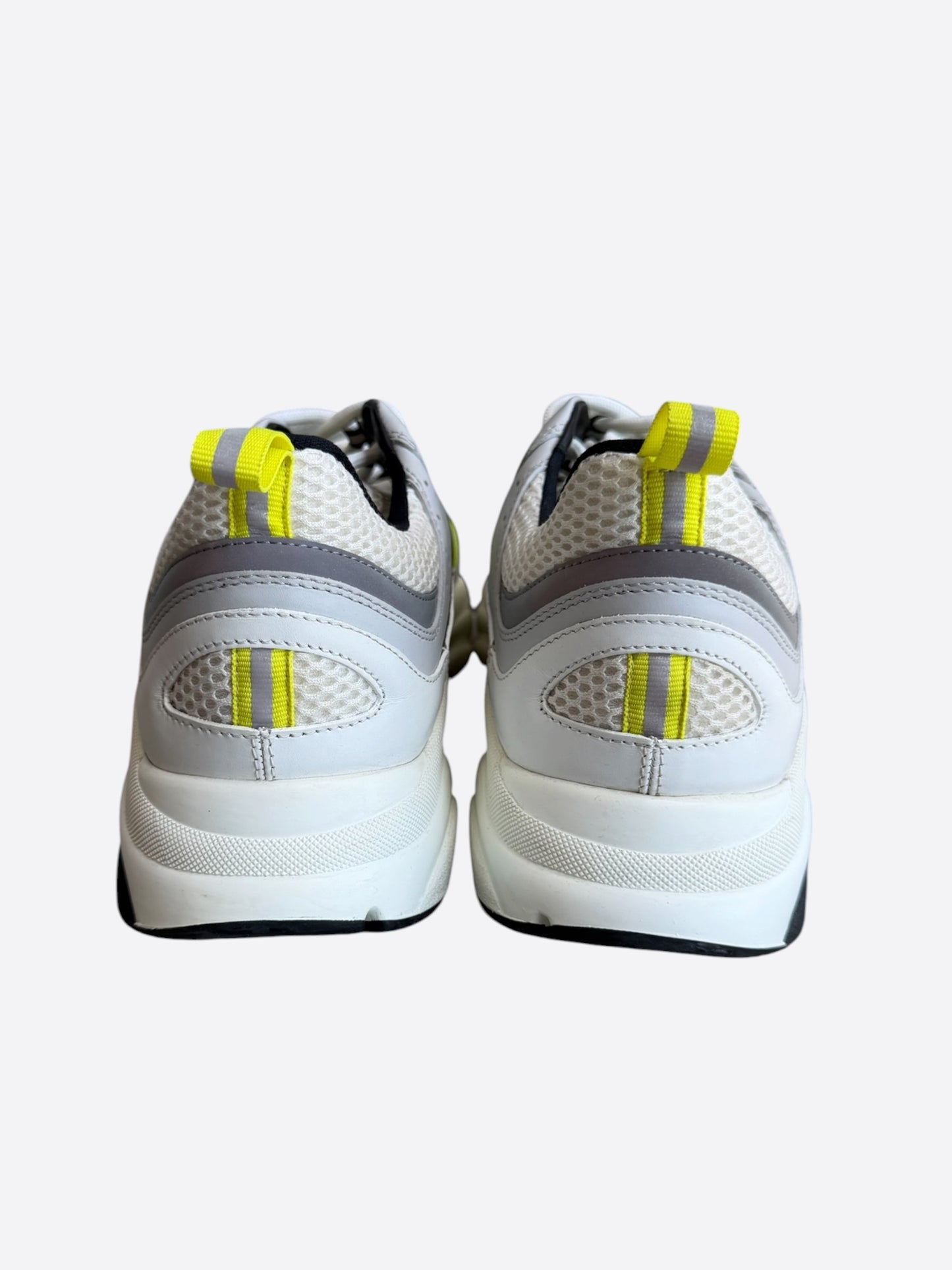 Dior White & Yellow B22 Sneakers