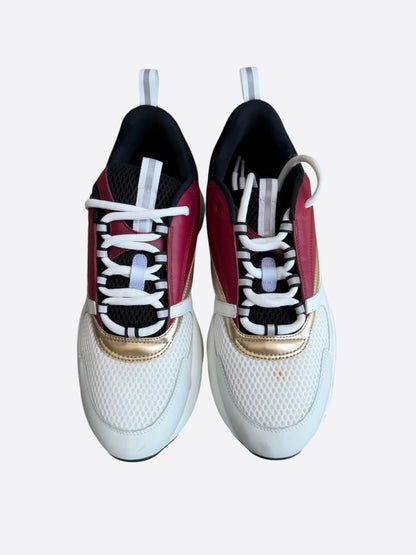 Dior Red, White & Gold B22 Sneakers