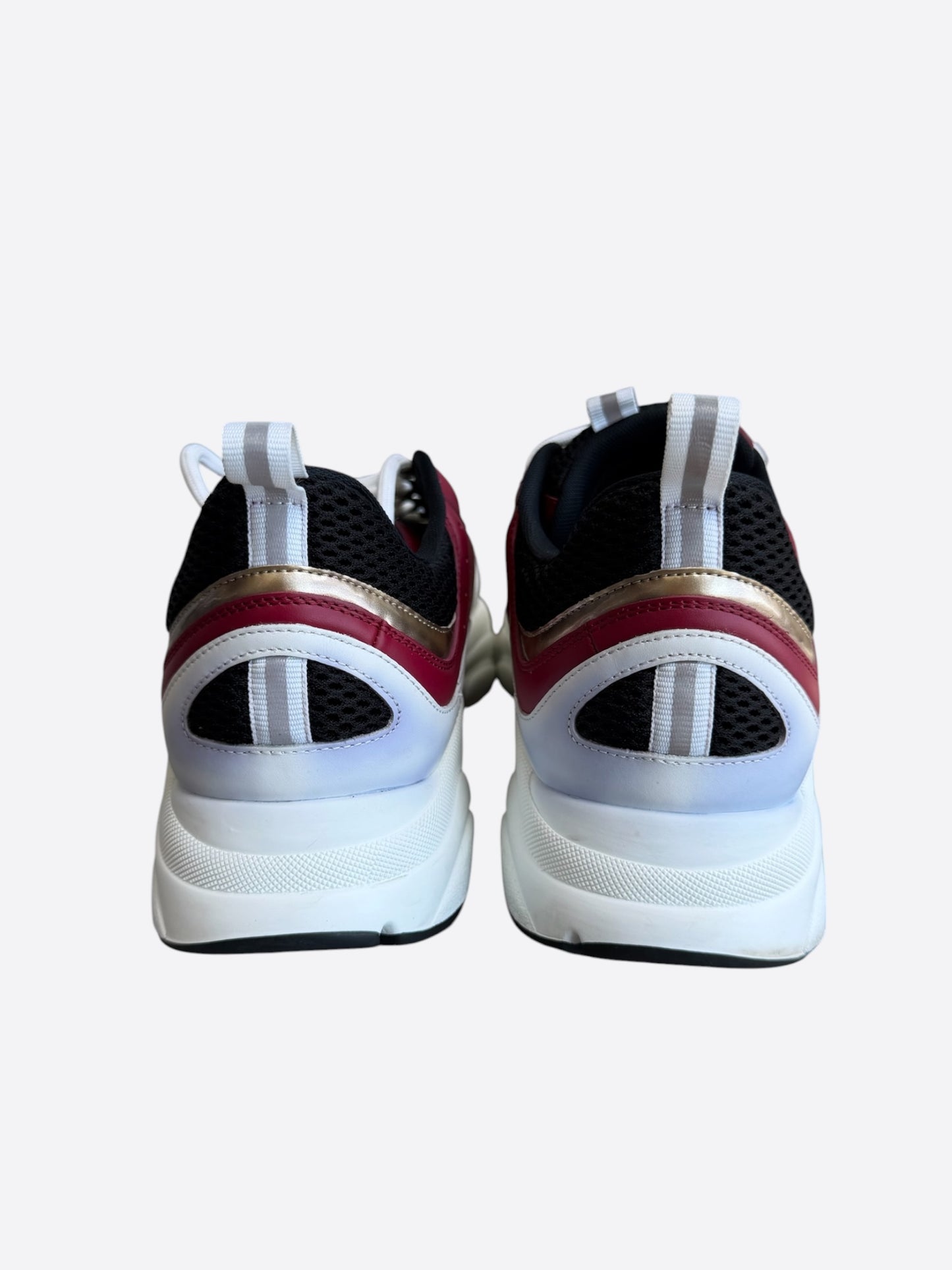 Dior Red, White & Gold B22 Sneakers