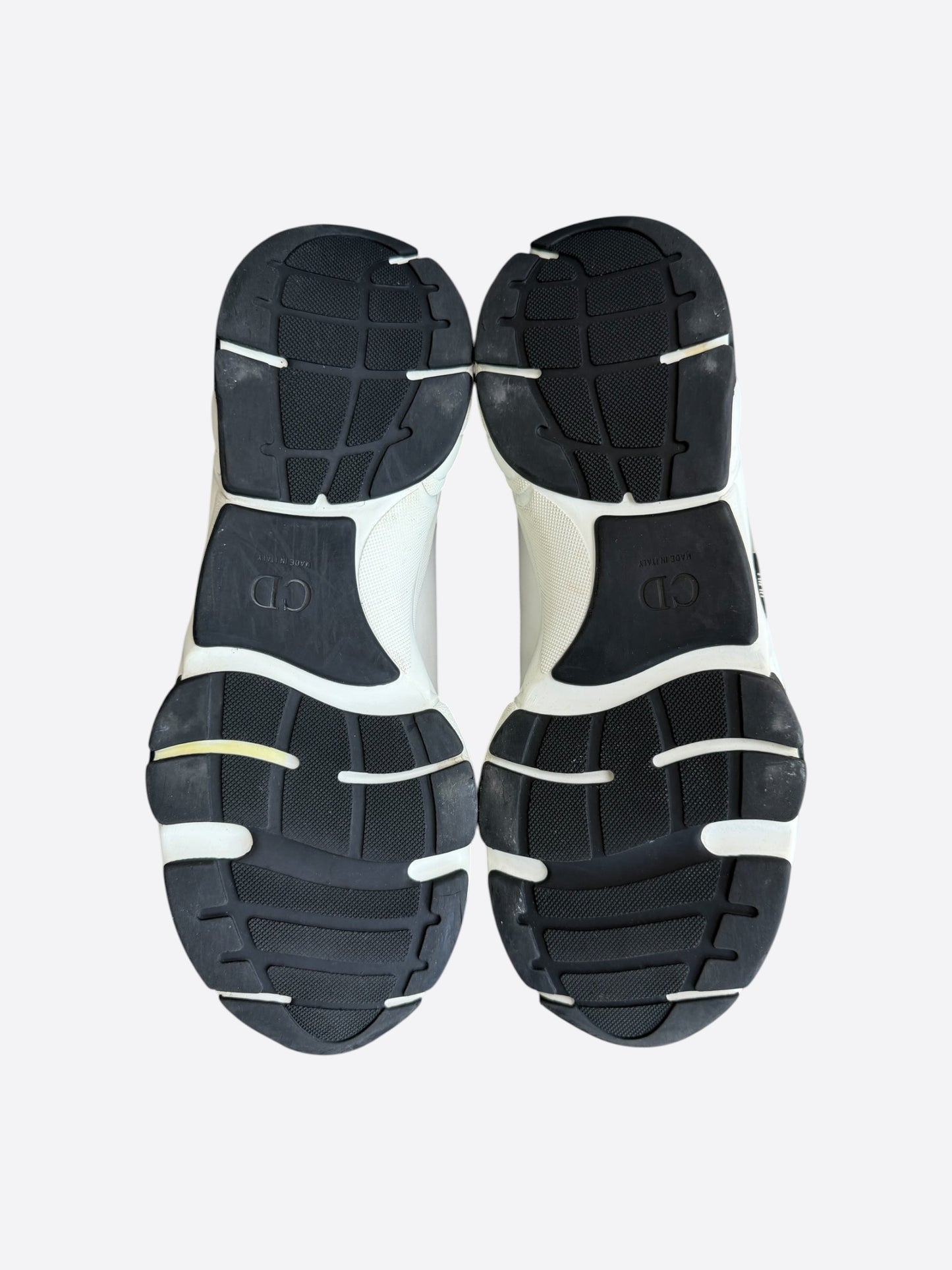 Dior White & Yellow B22 Sneakers
