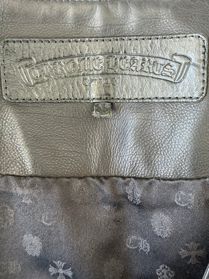 Chrome Hearts Black Leather Vest