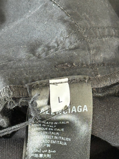Balenciaga Black Bleached Logo Jeans