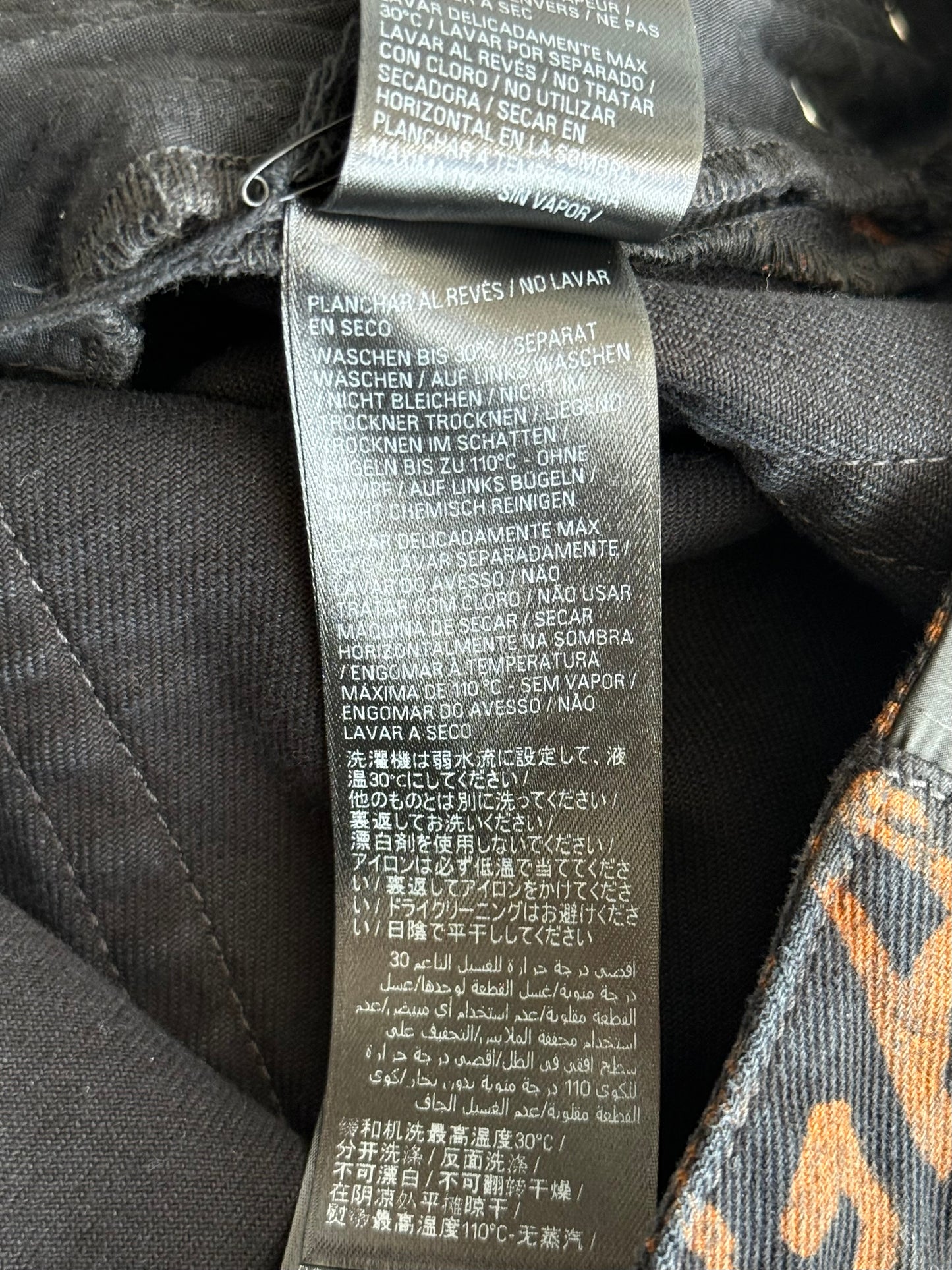 Balenciaga Black Bleached Logo Jeans