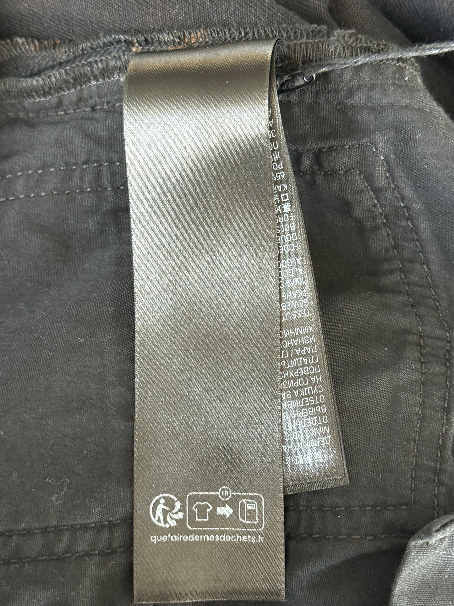 Balenciaga Black Bleached Logo Jeans