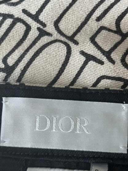 Dior Stussy Beige & Black Logo Pants