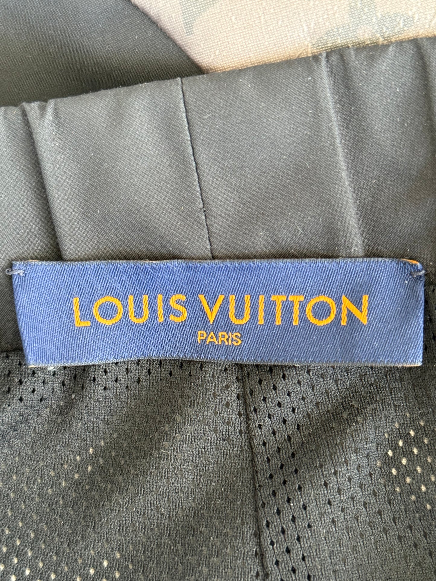 Louis Vuitton Black & Grey 2054 Monogram Heat Reflective Track Pants