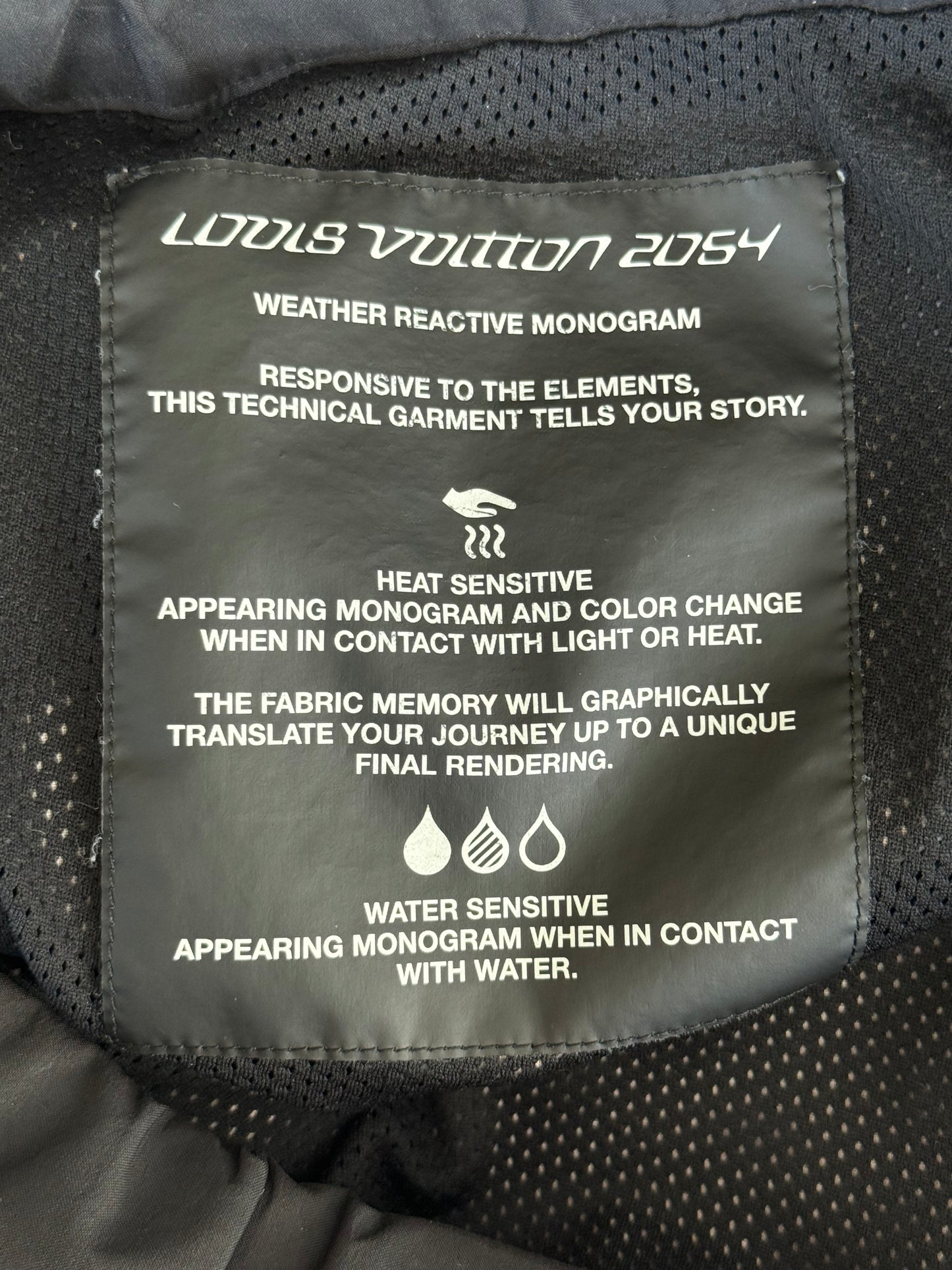 Louis Vuitton Black & Grey 2054 Monogram Heat Reflective Track Pants
