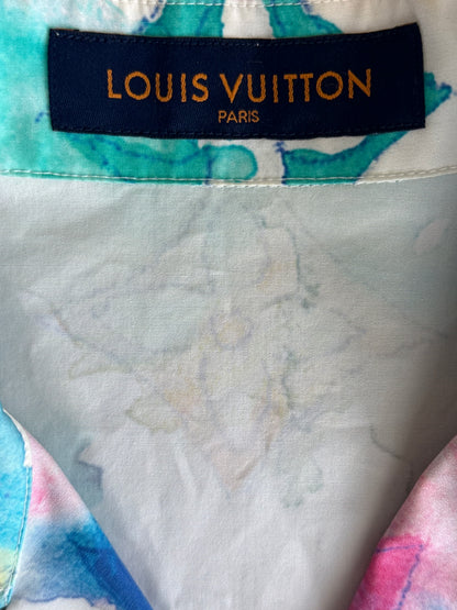 Louis Vuitton Watercolor Monogram Button Up Shirt