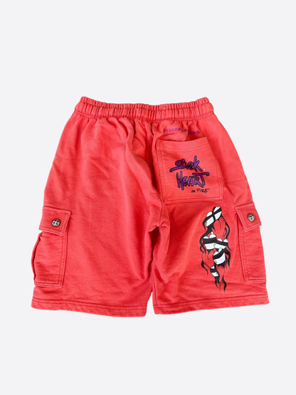 Chrome Hearts Matty Boy Red Spark Cargo Shorts