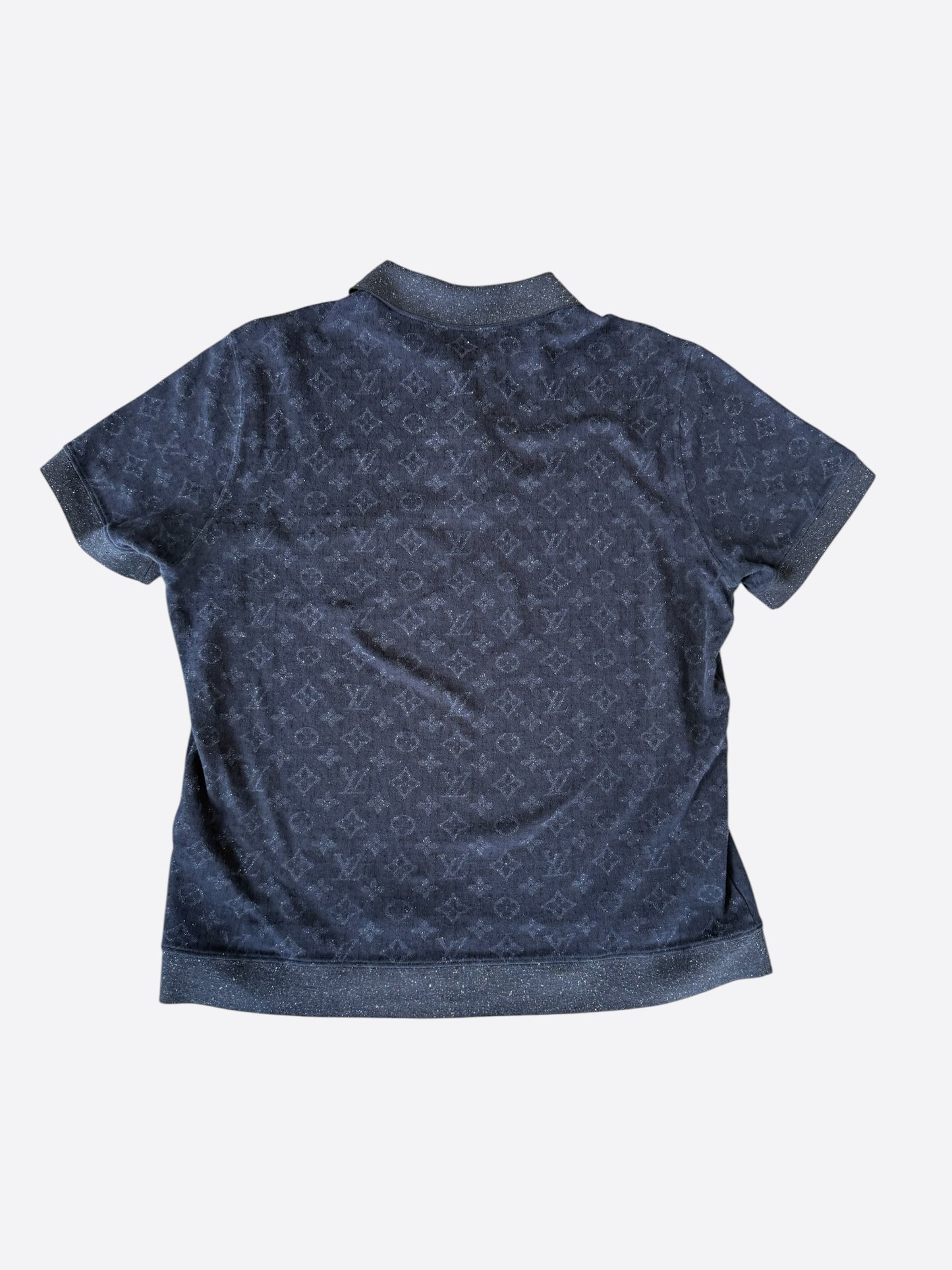 Louis Vuitton Navy Monogram Polo T-Shirt