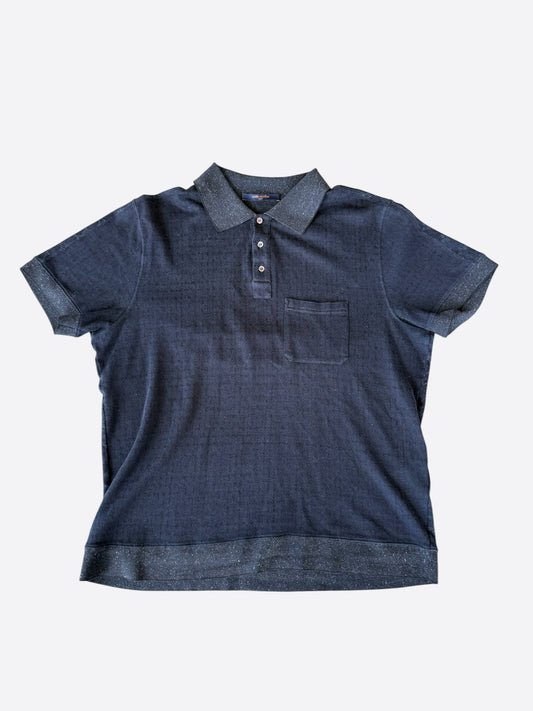 Louis Vuitton Navy Monogram Polo T-Shirt